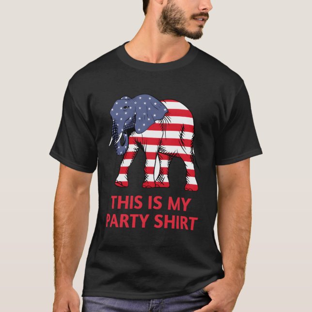 T-shirt Elephant Républicain Voici Mon Py (Devant)