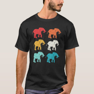 T-shirt Elephant Retro 80s Style Pop Art