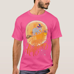 T-shirt Eléphant Ride Sorcière Shotgun Lune Eléphant Vinta