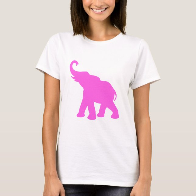 T-shirt Éléphant rose (Devant)