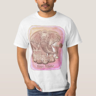 T-shirt Eléphant rose