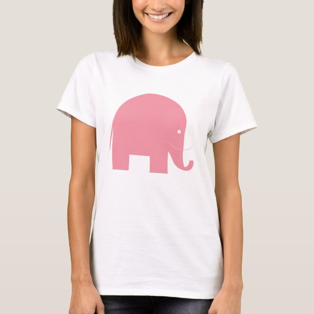 T-shirt Éléphant rose (Devant)