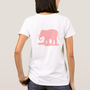 T-shirt Eléphant rose