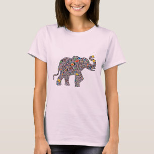 T-shirt Eléphant rose Cheetah