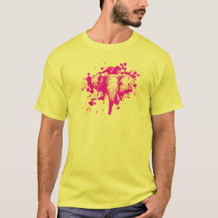 T-shirt Eléphant rose en colère