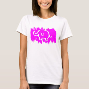 T-shirt Éléphant Rose Mignon
