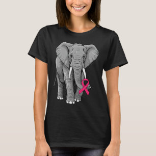 T-shirt Elephant rose Ruban Bleu Défenseur de la sensibili