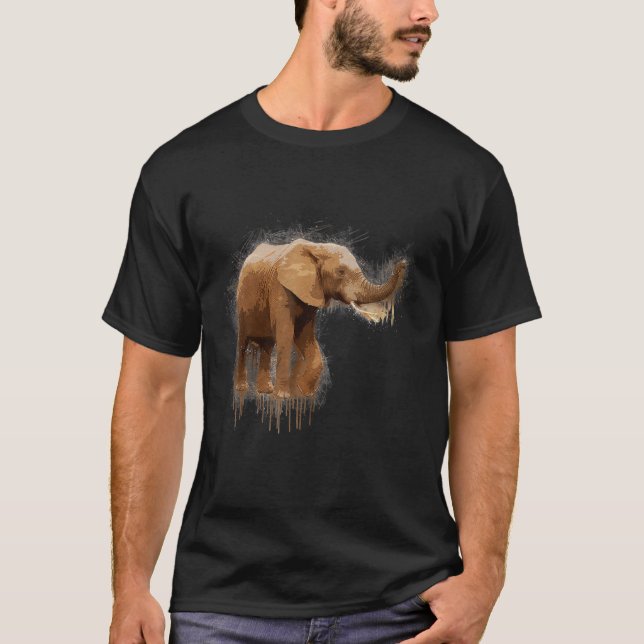 T-shirt Elephant Sauvez Les Animaux 9 (Devant)