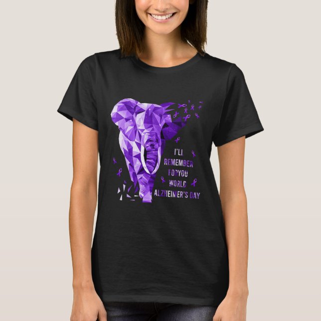 T-shirt Elephant Se Souviendra De Vous Monde Heimerheimer (Devant)