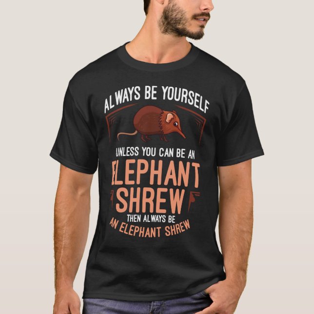 T-shirt Elephant Shrew cadeau Sengi mignonne Sumping souri (Devant)