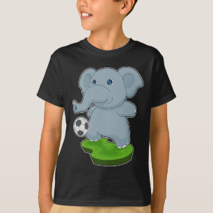 T-shirt Elephant Soccer joueur Soccer Sports