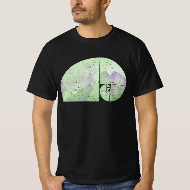 T-shirt Eléphant spiral Fibonacci - Ratio d'or 3 (Devant)
