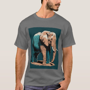 T-shirt Eléphant stylisé