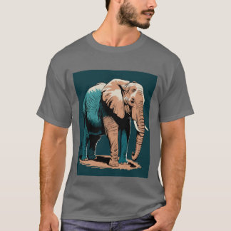 T-shirt Eléphant stylisé