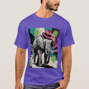 T-shirt Eléphant stylisé