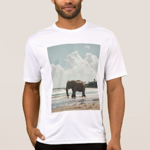 T-shirt Eléphant sur la plage