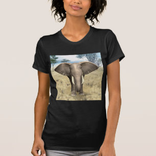 T-shirt Éléphant sur la savane