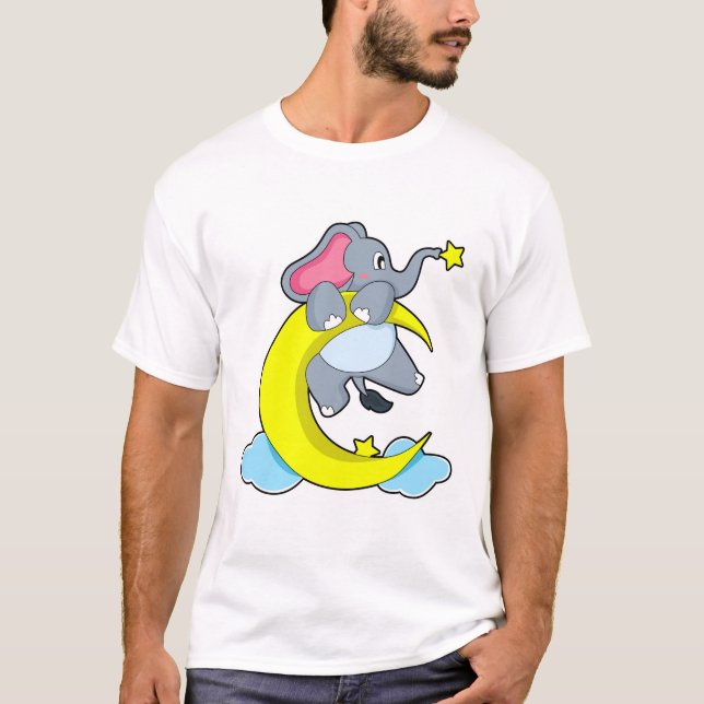 T-shirt Eléphant sur les nuages (Devant)