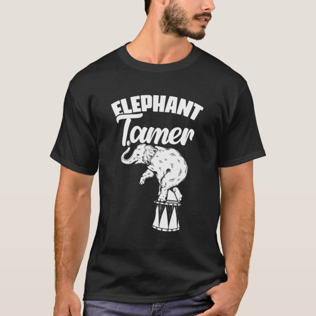 T-shirt Elephant Tamer Circus Carnival Acrobat (Devant)
