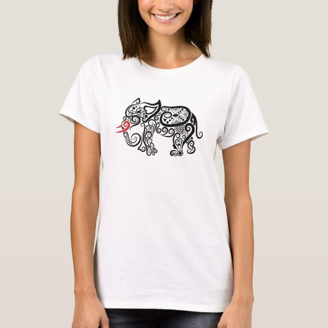 T-shirt Eléphant tribal (Devant)