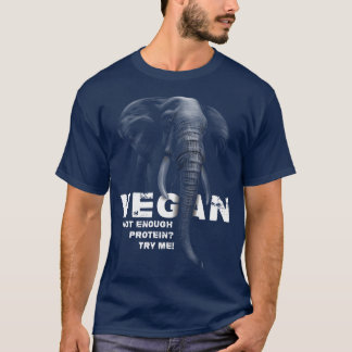 T-shirt Eléphant Végétan Entraînement Wfpb Vêtements Vegan