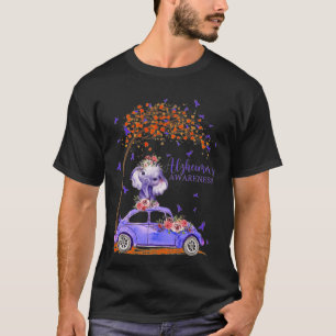 T-shirt Elephant Voiture Purple Ruban Floral Heimerheimer 