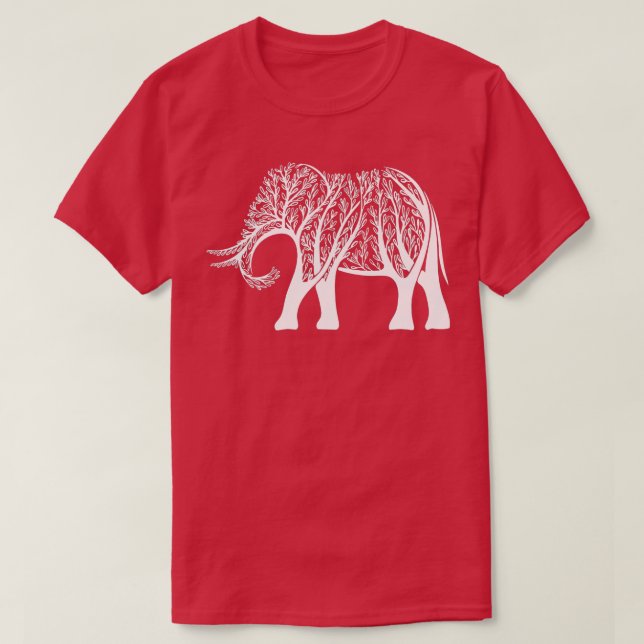 T-shirt Elephant With Tree Elephant Lover Zookeeper Poison (Design devant)