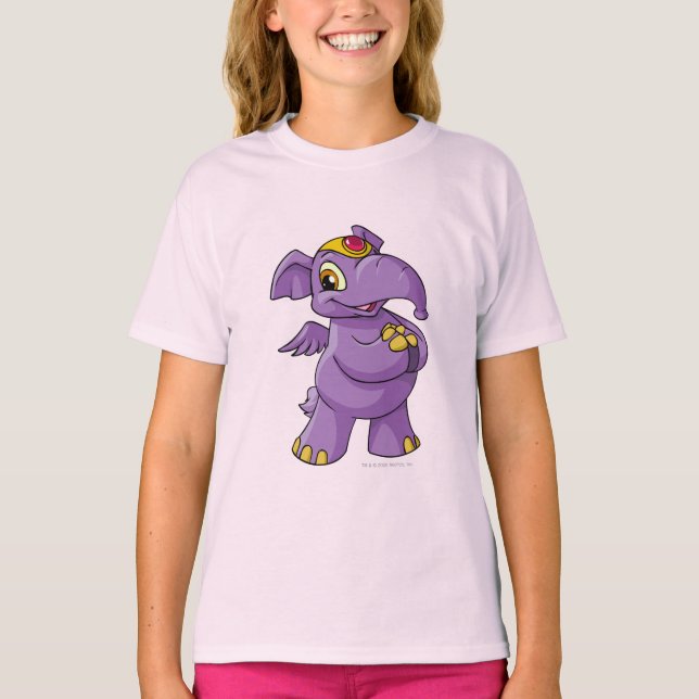 T-shirt Eléphante violet (Devant)