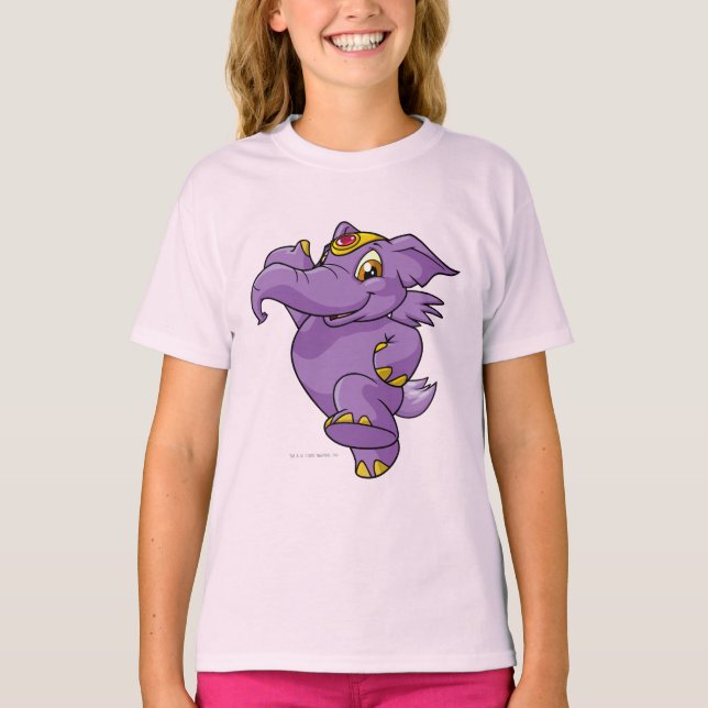 T-shirt Eléphante violet (Devant)