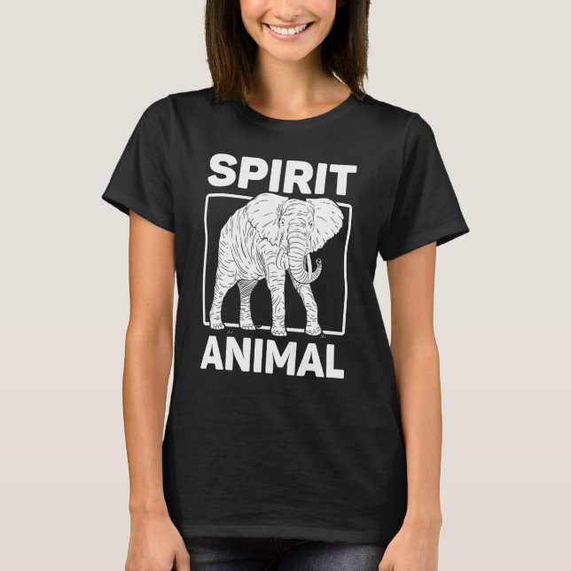 T-shirt Eléphants Aimer Esprit Animal (Devant)
