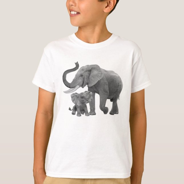 T-SHIRT ÉLÉPHANTS DE LA FORÊT PLUVIALE (Devant)