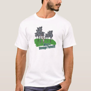 T-shirt éléphants effrayés par la souris dessin animé drôl