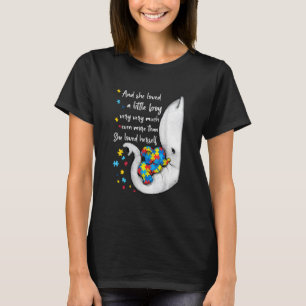 T-shirt Éléphants Mignons Pour la Sensibilisation à l'Auti
