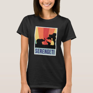 T-shirt Éléphants Safari Parc National Serengeti Souvenir