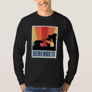 T-shirt Éléphants Safari Parc National Serengeti Souvenir