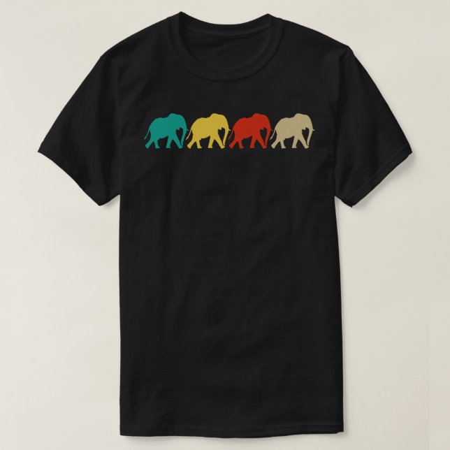 T-shirt Eléphants vintages (Design devant)