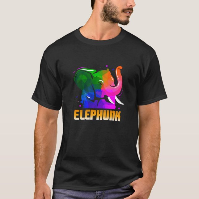 T-shirt ELEPHUNK Awesome Retro Punk Présence (Devant)