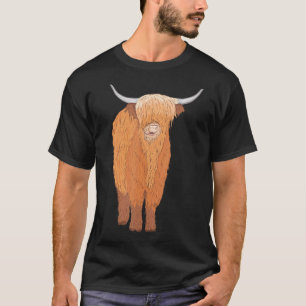 T-shirt Élevage bovin de race bovine Highland écossaise