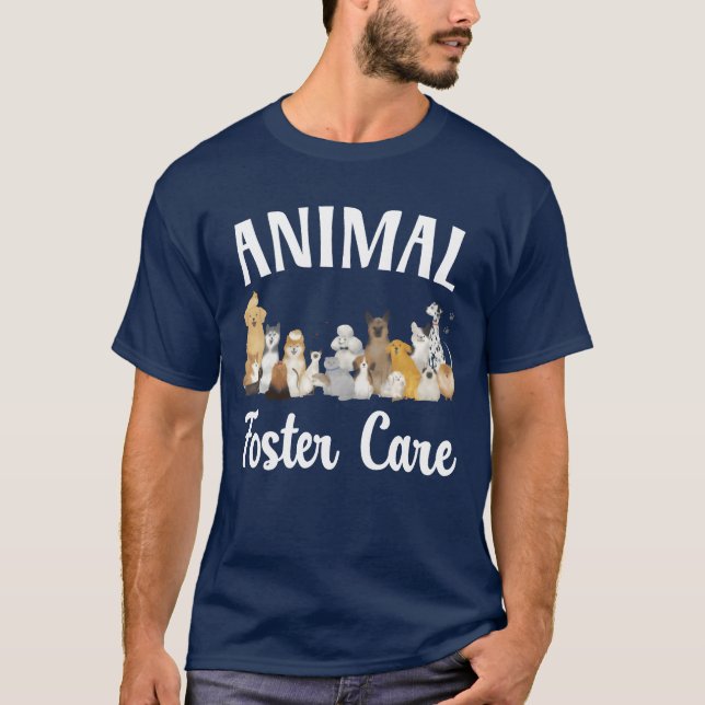 T-shirt Élevage d'animaux de compagnie Sauveteur d'animaux (Devant)