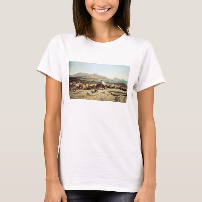 T-shirt Élevage de bovins près de Marseille, 1853 (huile s (Devant)