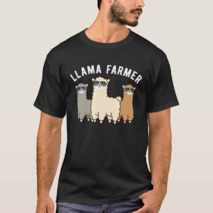 T-shirt Élevage de lama d'élevage de bétail domestiqué