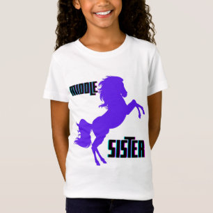T-Shirt Élevage de pony pourpre de soeur moyenne