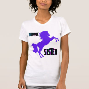 T-shirt Élevage de pony pourpre de soeur moyenne