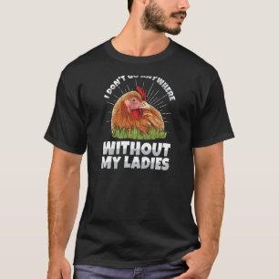 T-shirt Élevage de poules de jardin pour une échelle à pou