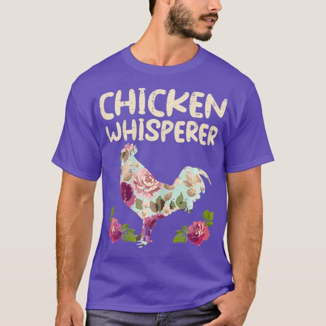 T-shirt Élevage de poulet Fleur d'élevage animal (Devant)