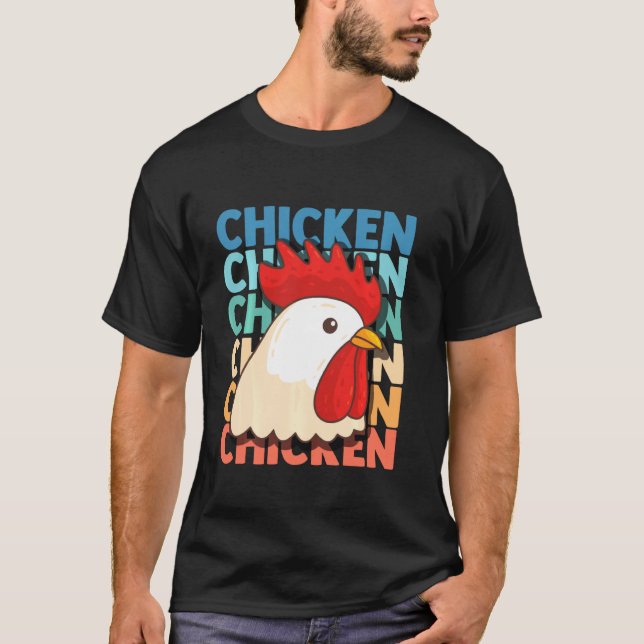 T-shirt Élevage de poulet Oeuf Hen Jardin d'éleveur agrico (Devant)