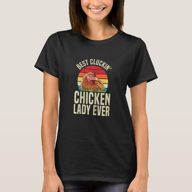 T-shirt Élevage de poulets pour femmes pour une dame éleve (Devant)