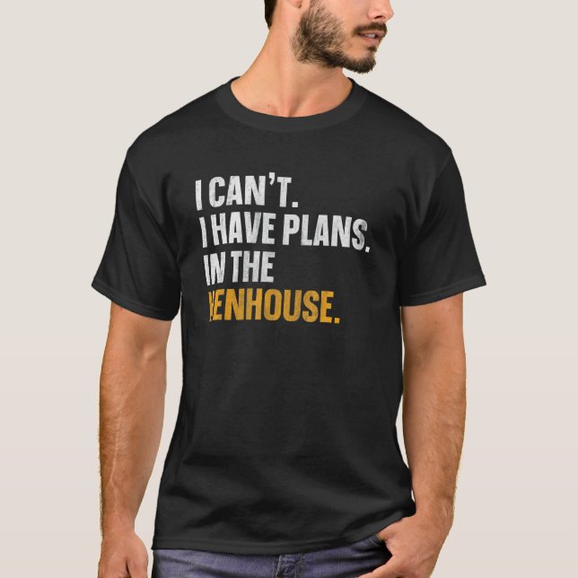 T-shirt Élevage de poulets pour un éleveur de poulets (Devant)