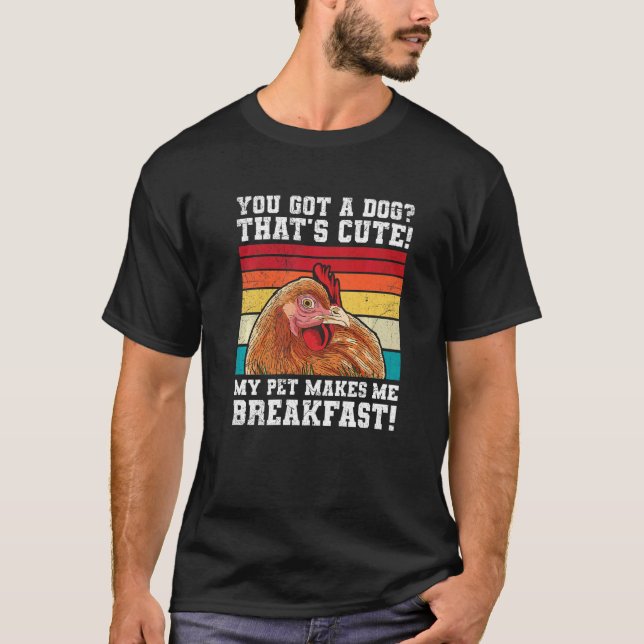 T-shirt Élevage de poulets pour un éleveur de poulets (Devant)