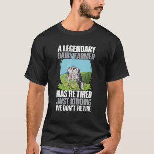 T-shirt Élevage de vaches laitières pour un agriculteur la